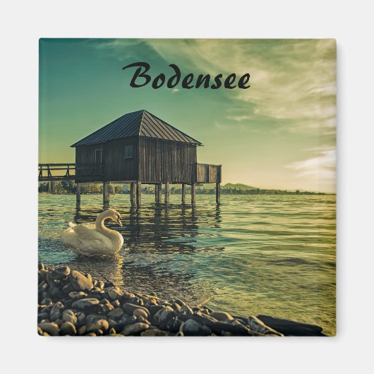  zon bij het meer van Constance Souvenir Magneet (Voorkant)