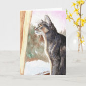 Zon" Blauwe Abyssinian de "van de winter Kaart (Gele Bloem)