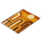 Zon & Bogen Mid Century Modern Geometrisch Ontwerp Notitieboek (Linkerzijde)