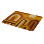 Zon & Bogen Mid Century Modern Geometrisch Ontwerp Snijplank (Hoek)