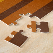 Zon & Bogen Midden Eeuw Modern Geometrisch Ontwerp Legpuzzel (Zijkant)
