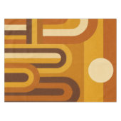 Zon & Bogen Midden Eeuw Modern Geometrisch Ontwerp Tafelkleed (Voorkant (Horizontaal))