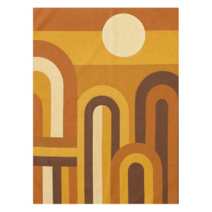 Zon & Bogen Midden Eeuw Modern Geometrisch Ontwerp Tafelkleed