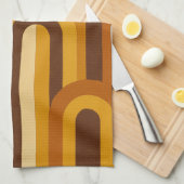 Zon & Bogen Midden Eeuw Modern Geometrisch Ontwerp Theedoek (Quarter Fold)