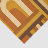 Zon & Bogen Midden Eeuw Modern Geometrisch Ontwerp Tissuepapier (Detail)
