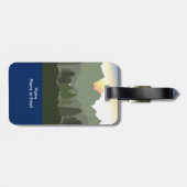 Zon boven de bergen Topjes Bagagelabel (Achterkant horizontaal)