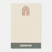 Zon boven een regenboog post-it® notes (Voorkant)