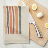 Zon boven een regenboog theedoek (Quarter Fold)