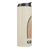 Zon boven een regenboog thermosbeker (Gedraaid links)