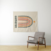 Zon boven een regenboog wandkleed (In Situ (horizontaal))