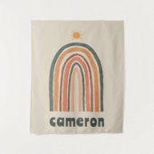 Zon boven een regenboog wandkleed (Voorkant)