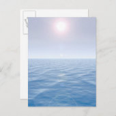 Zon boven zee briefkaart (Voorkant / Achterkant)