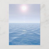 Zon boven zee briefkaart (Voorkant)