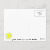 Zon Briefkaart (Achterkant)
