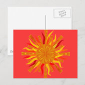 Zon Briefkaart (Voorkant / Achterkant)