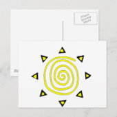 Zon Briefkaart (Voorkant / Achterkant)