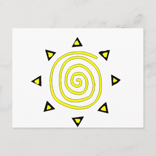 Zon Briefkaart (Voorkant)