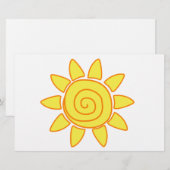 zon briefpapier (Voorkant / Achterkant)