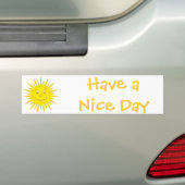 Zon Bumpersticker (Op auto)