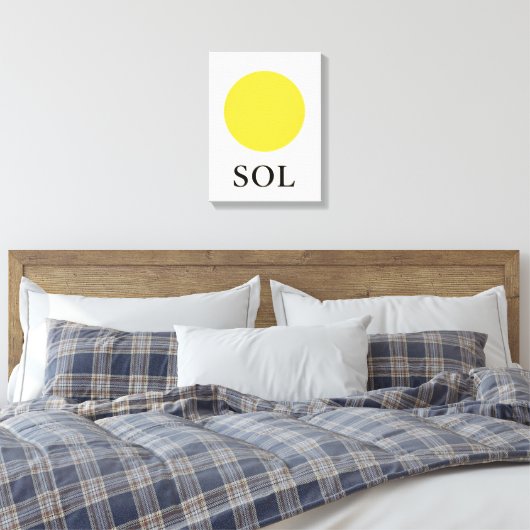 ZON CANVAS AFDRUK (Insitu (Slaapkamer))