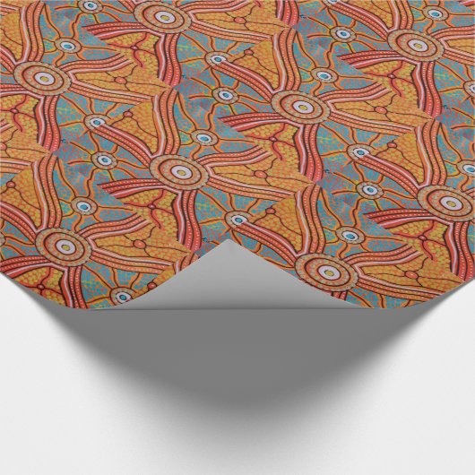 Zon Corroboree Cadeaupapier (Hoek)