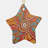 Zon Corroboree Keramisch Ornament (Links)