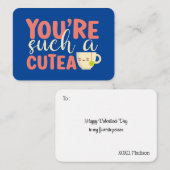 Zo'n Cutea Funny Pun Cute Kinder Valentijnsdag Notitiekaartje (Voorkant / Achterkant)