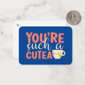 Zo'n Cutea Funny Pun Cute Kinder Valentijnsdag Notitiekaartje (Voorkant / Achterkant in situ)