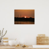 Zon die achter het Pirate Ship Poster plaatst.... (Keuken)