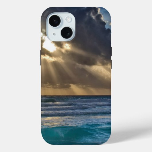 Zon die door wolken over Zee breekt Case-Mate iPhone Case (Achterkant)