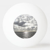 Zon die door wolken schijnt pingpongbal (Achterkant)
