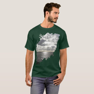 Zon die door wolken schijnt t-shirt