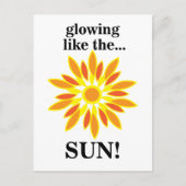 Zon die gloeit als de zon briefkaart (Voorkant)