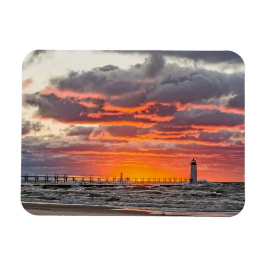 Zon die onder de horizon zinkt magneet (Horizontaal)