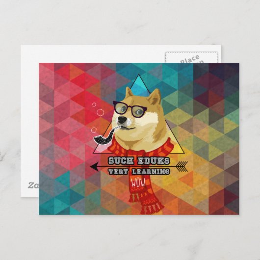 Zo'n Doge Afstuderen Aankondigingskaart (Voorkant / Achterkant)