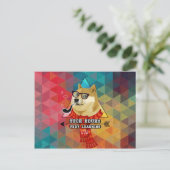 Zo'n Doge Afstuderen Aankondigingskaart (Staand voorkant)