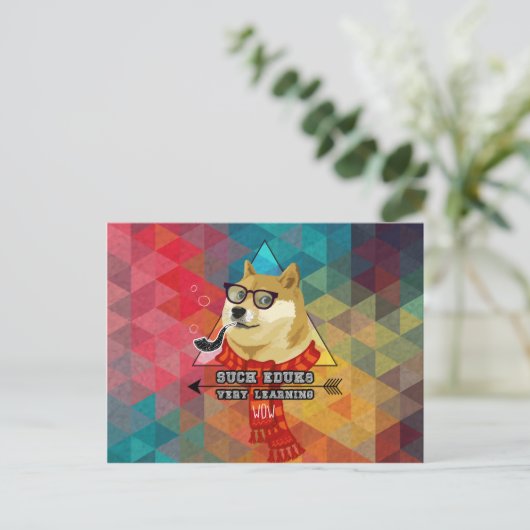 Zo'n Doge Afstuderen Aankondigingskaart (Staand voorkant)