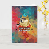 Zo'n Doge Afstuderen Kaart (Gele Bloem)