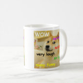Zo'n Doge Meme Much Dog Funny Mug Koffiemok (Voorkant rechts)