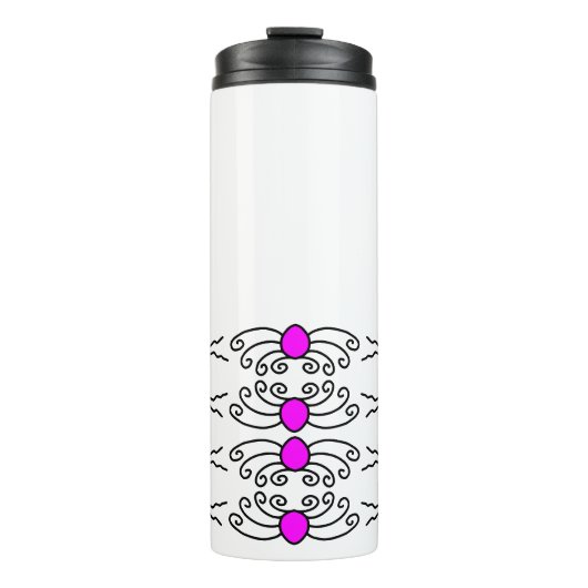 Zon Doodle Kunst Thermosbeker (Voorkant)