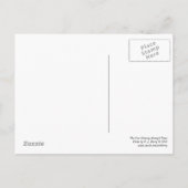 Zon door bomen briefkaart (Achterkant)