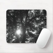 Zon door bomen muismat (Met muis)