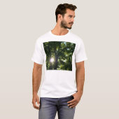 Zon door bomen t-shirt (Voorkant volledig)