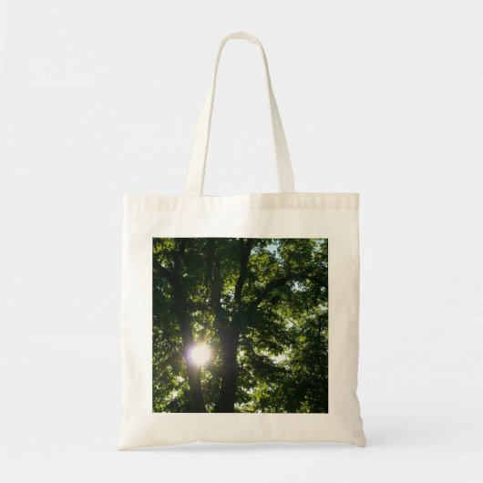 Zon door bomen tote bag (Voorkant)