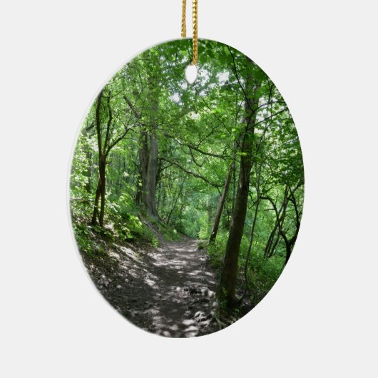 Zon door de bomen keramisch ornament (Rechts)