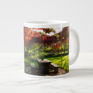 Zon door herfstbladeren, Kroatië Grote Koffiekop