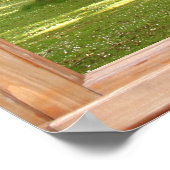 Zon door het Uitzicht van Bomen van een Venster Poster (Hoek)