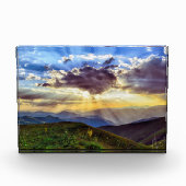 Zon door het Wolkengebergte Fotoblokken (Voorkant)