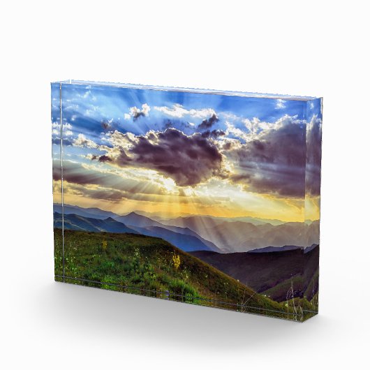 Zon door het Wolkengebergte Fotoblokken (Rechts)