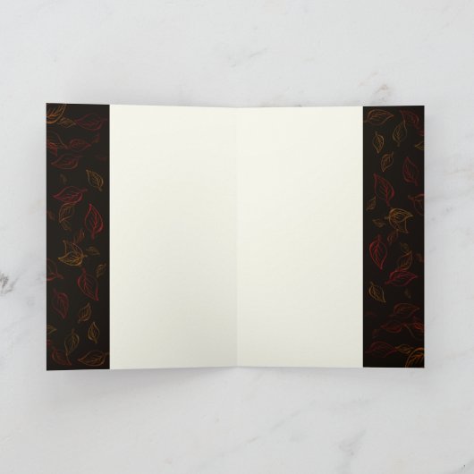 Zon door Rood Blad Kaart (Binnen)